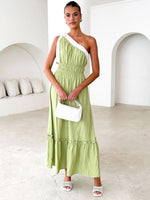 Maxi Jurk met One-Shoulder Ontwerp - Maxi Dresses - Jurkjes.co
