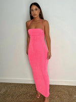 Maxi Jurk met Open Rug en Halternekkraag - Group4 - Jurkjes.co