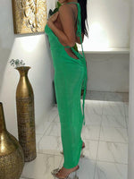 Maxi Jurk met Open Rug en Halternekkraag - Group4 - Jurkjes.co