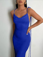 Maxi Jurk met Open Rug en Halternekkraag - Group4 - Jurkjes.co