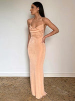 Maxi Jurk met Open Rug en Halternekkraag - Group4 - Jurkjes.co