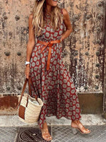 Maxi Jurk met Paisley Print en Riem - Midi Dresses - Jurkjes.co