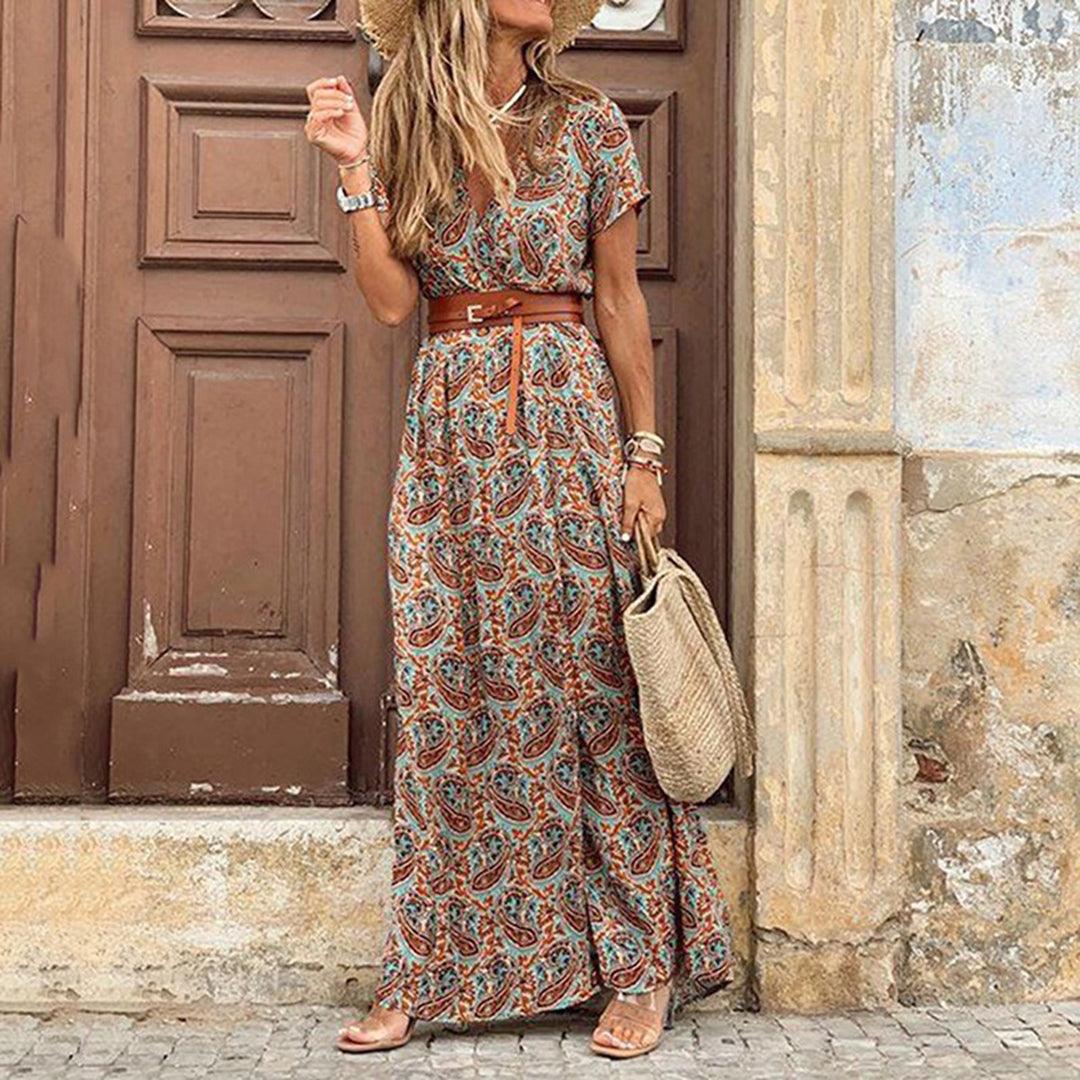 Maxi Jurk met Paisley Print - Women Summer Dress - Jurkjes.co