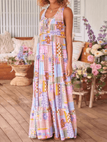 Maxi Jurk met Patchwork Boho Stijl - Group8 - Jurkjes.co
