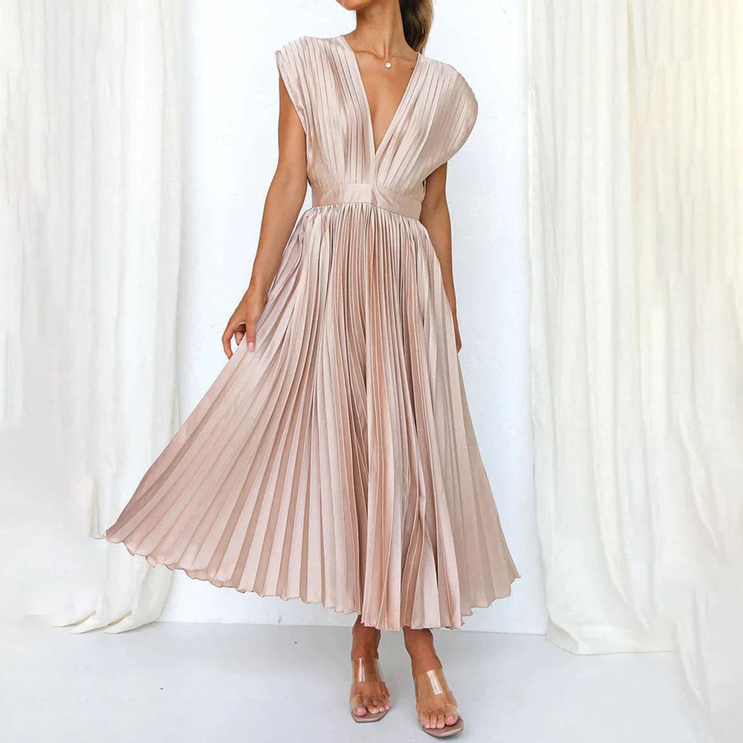 Maxi Jurk met Plissé Ontwerp - Women Summer Dress - Jurkjes.co