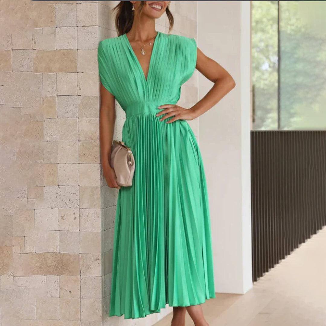 Maxi Jurk met Plissé Ontwerp - Women Summer Dress - Jurkjes.co