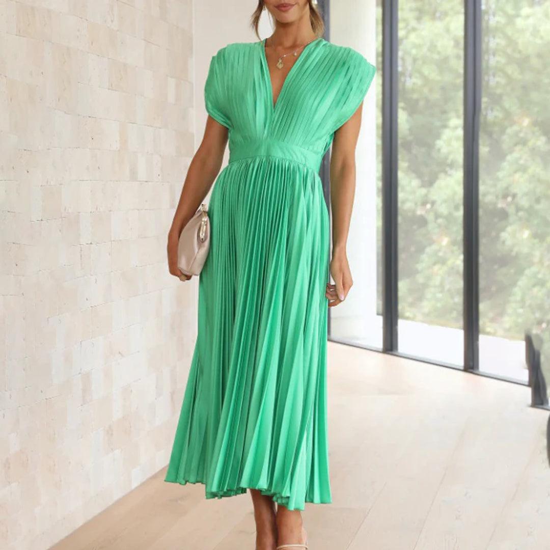 Maxi Jurk met Plissé Ontwerp - Women Summer Dress - Jurkjes.co