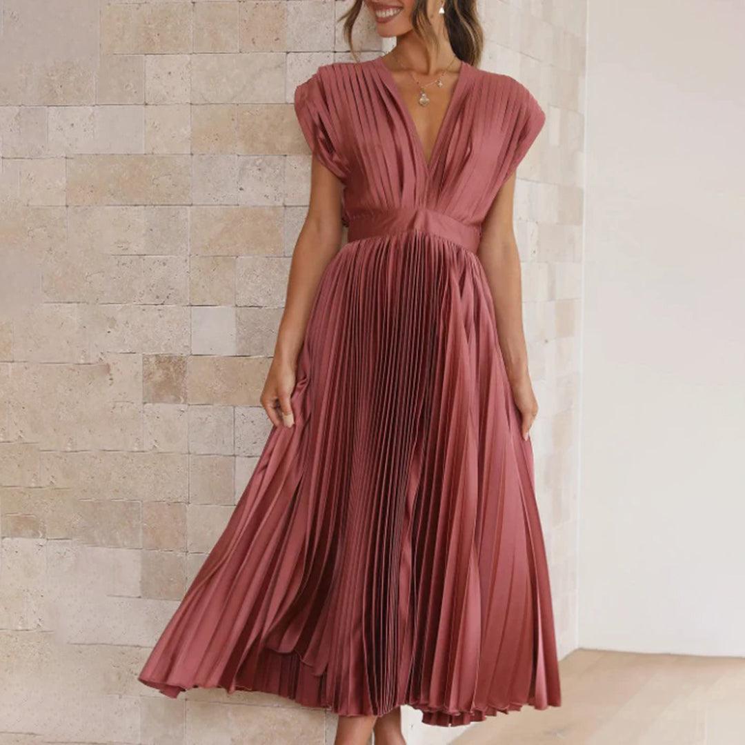 Maxi Jurk met Plissé Ontwerp - Women Summer Dress - Jurkjes.co
