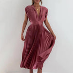 Maxi Jurk met Plissé Ontwerp - Women Summer Dress - Jurkjes.co