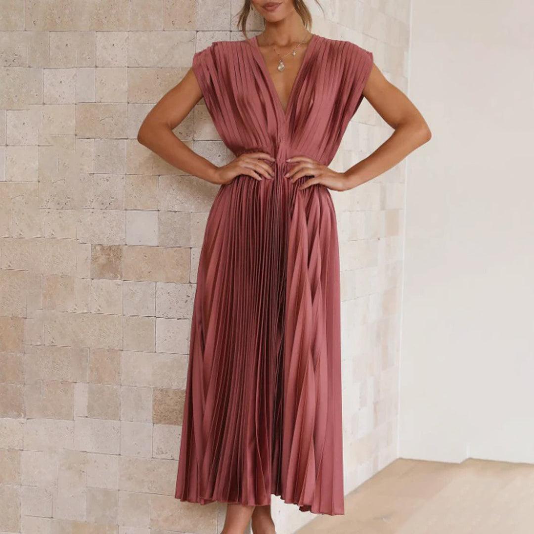 Maxi Jurk met Plissé Ontwerp - Women Summer Dress - Jurkjes.co