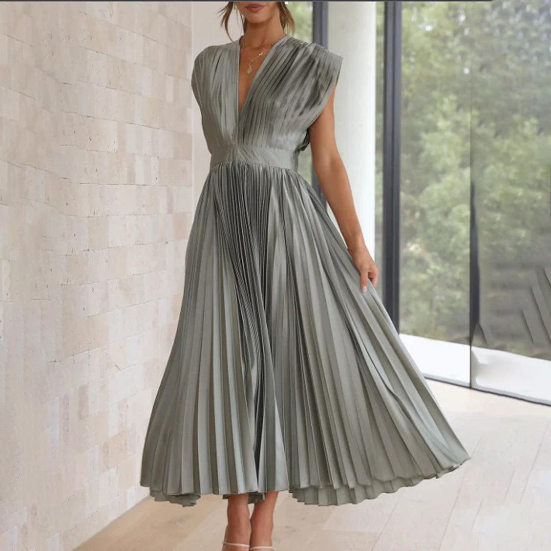 Maxi Jurk met Plissé Ontwerp - Women Summer Dress - Jurkjes.co