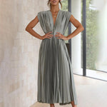 Maxi Jurk met Plissé Ontwerp - Women Summer Dress - Jurkjes.co