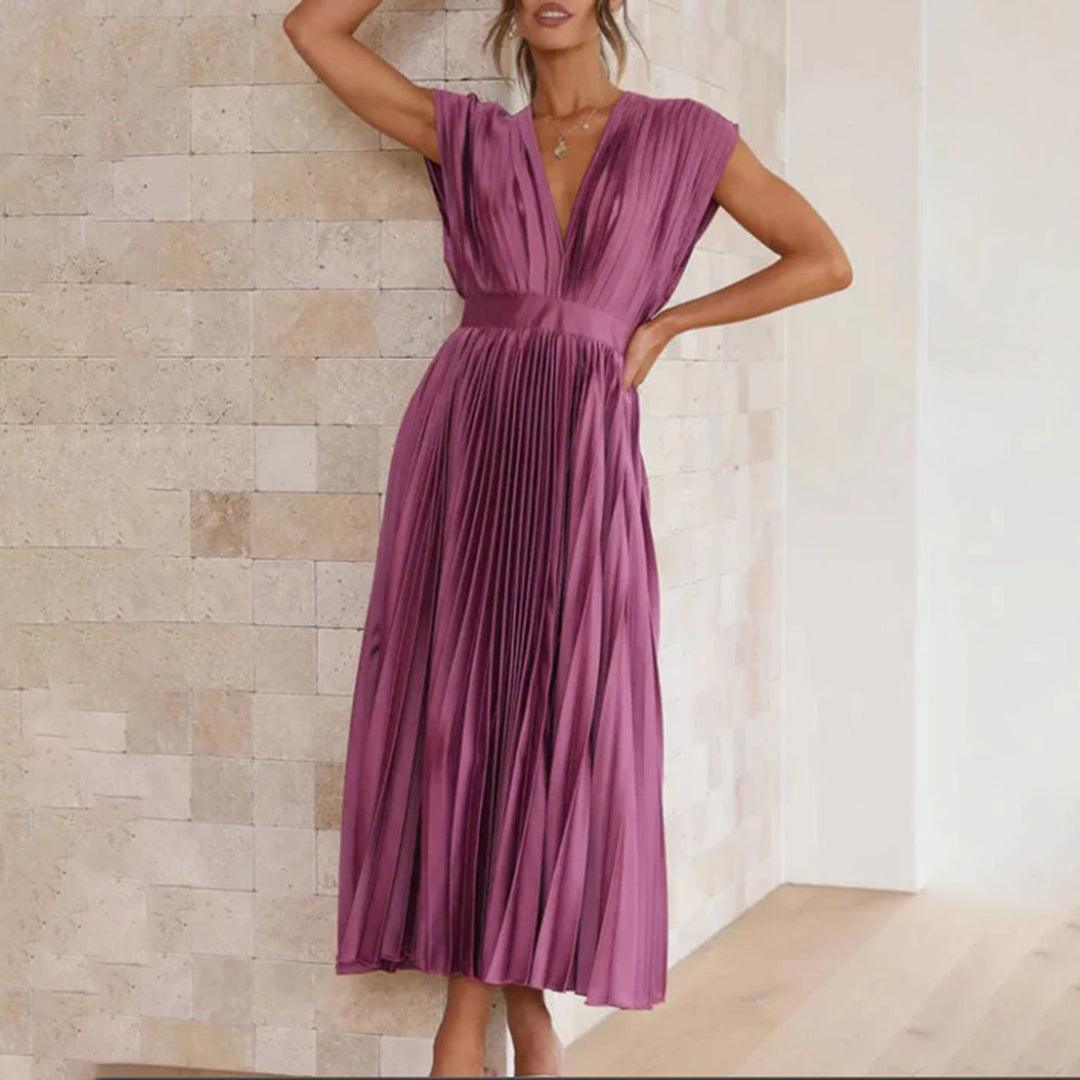 Maxi Jurk met Plissé Ontwerp - Women Summer Dress - Jurkjes.co