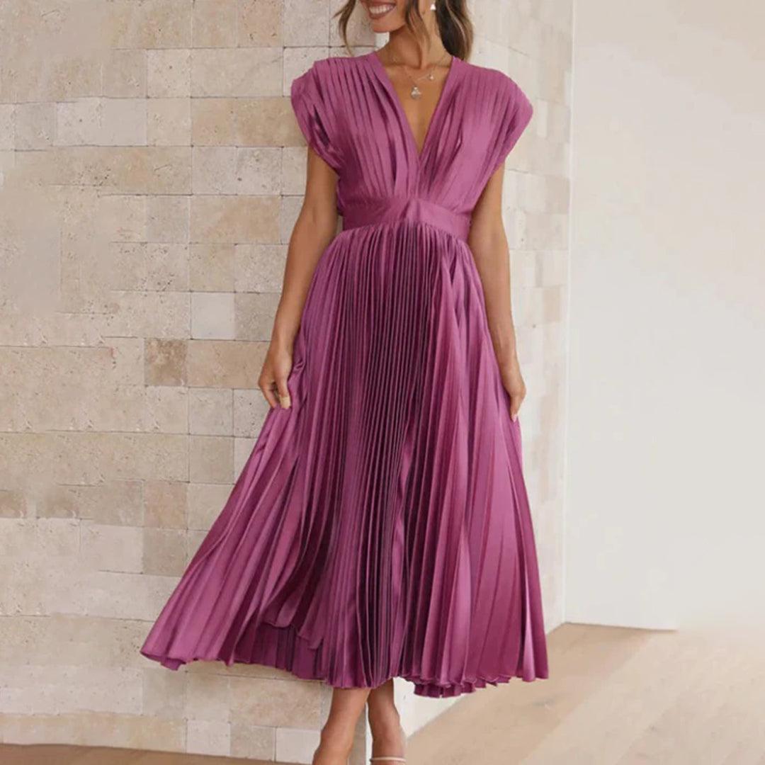 Maxi Jurk met Plissé Ontwerp - Women Summer Dress - Jurkjes.co