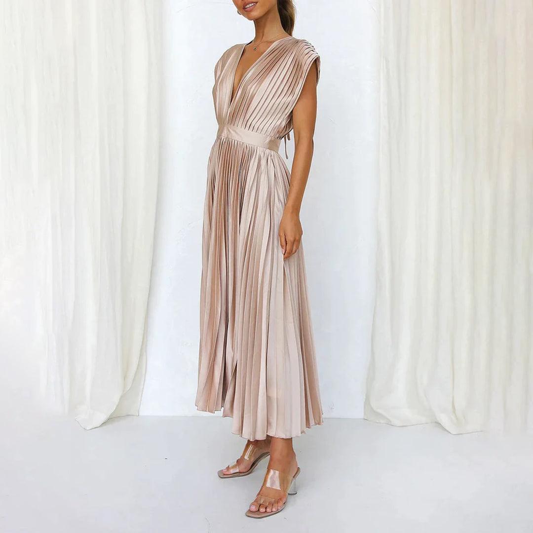 Maxi Jurk met Plissé Ontwerp - Women Summer Dress - Jurkjes.co