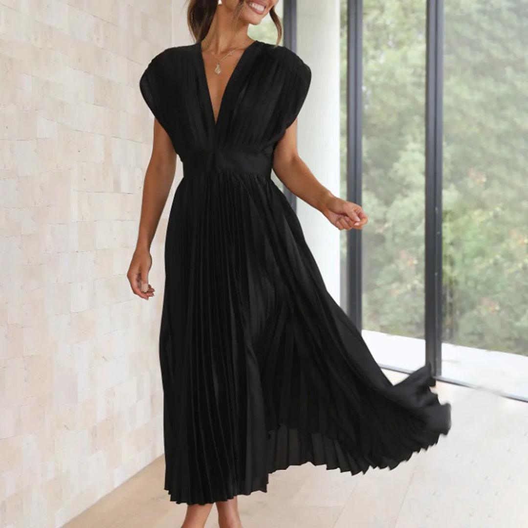 Maxi Jurk met Plissé Ontwerp - Women Summer Dress - Jurkjes.co