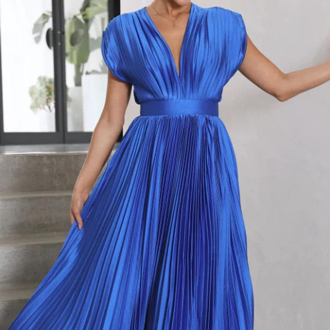 Maxi Jurk met Plissé Ontwerp - Women Summer Dress - Jurkjes.co