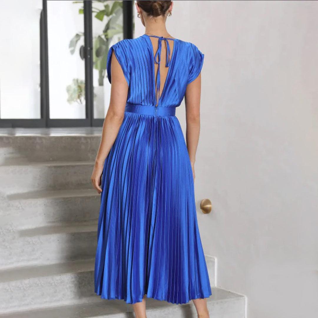 Maxi Jurk met Plissé Ontwerp - Women Summer Dress - Jurkjes.co