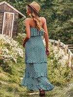 Maxi Jurk met Polkadot en Hoog Split - Group5 - Jurkjes.co