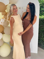 Maxi Jurk met Ribbelstructuur - Maxi Dresses - Jurkjes.co