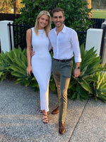 Maxi Jurk met Ribbelstructuur - Maxi Dresses - Jurkjes.co