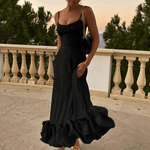 Maxi Jurk met Ruches en Slanke Pasvorm - CB - Dresses - Jurkjes.co