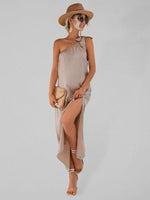 Maxi Jurk met Schouderband en Hoge Split - Maxi Dresses - Jurkjes.co