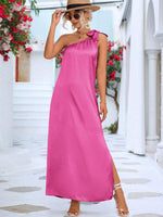 Maxi Jurk met Schouderband en Hoge Split - Maxi Dresses - Jurkjes.co