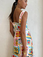 Maxi Jurk met Schouderbandjes en Patchworkprint - Group8 - Jurkjes.co