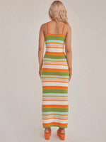 Maxi Jurk met Scoop Hals en Geometrisch Design - Maxi Dresses - Jurkjes.co