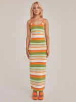 Maxi Jurk met Scoop Hals en Geometrisch Design - Maxi Dresses - Jurkjes.co