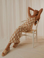 Maxi Jurk met Scoop Hals en Geometrisch Design - Maxi Dresses - Jurkjes.co