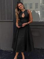 Maxi Jurk met Sleutelgat en A-lijn Silhouet - Maxi Dresses - Jurkjes.co