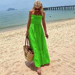 Maxi Jurk met Smock Detail - Women Summer Dress - Jurkjes.co