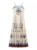 Maxi Jurk met Spaghetti Bandjes en Bloemenprint - Group5 - Jurkjes.co