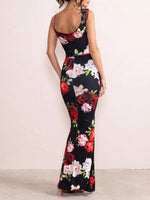 Maxi Jurk met Spaghetti Bandjes en Bloemenprint - Maxi Dresses - Jurkjes.co
