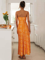 Maxi Jurk met Spaghetti Bandjes en Bloemenprint - Maxi Dresses - Jurkjes.co