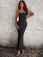 Maxi Jurk met Spaghetti Bandjes - Maxi Dresses - Jurkjes.co