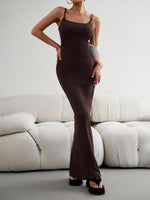 Maxi Jurk met Spaghetti Bandjes - Maxi Dresses - Jurkjes.co