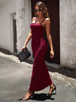 Maxi Jurk met Spaghetti Bandjes - Maxi Dresses - Jurkjes.co