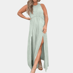 Maxi Jurk met Split en Losse Pasvorm - Women Summer Dress - Jurkjes.co