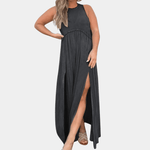 Maxi Jurk met Split en Losse Pasvorm - Women Summer Dress - Jurkjes.co