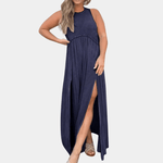 Maxi Jurk met Split en Losse Pasvorm - Women Summer Dress - Jurkjes.co