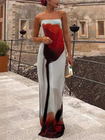 Maxi Jurk met Stijlvol Bloemendesign - Maxi Dresses - Jurkjes.co