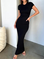 Maxi Jurk met Strakke Pasvorm - Maxi Dresses - Jurkjes.co