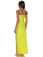 Maxi Jurk met Strapless Design en Zijsplit - Maxi Dresses - Jurkjes.co