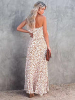 Maxi Jurk met Strapless en Dierenprint - Maxi Dresses - Jurkjes.co