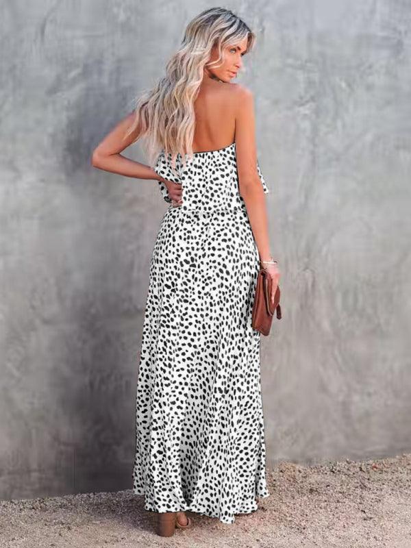Maxi Jurk met Strapless en Dierenprint - Maxi Dresses - Jurkjes.co