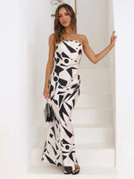 Maxi Jurk met Strapless Geometrisch Design - Maxi Dresses - Jurkjes.co