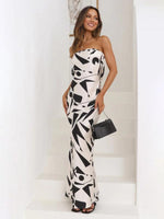 Maxi Jurk met Strapless Geometrisch Design - Maxi Dresses - Jurkjes.co
